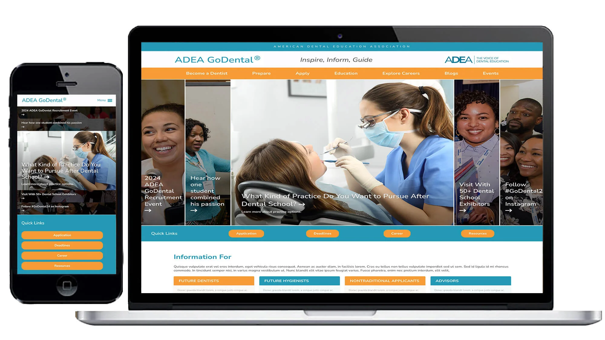 GoDental enterprise education platform interface